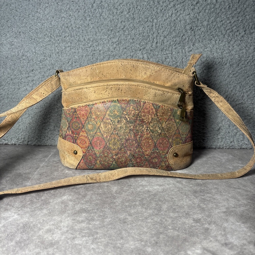 Handcrafted Cork Crossbody Purse 100% Cortica